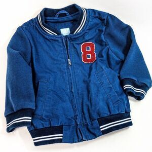 Baby Gap Blue Baseball Jacket Sz 12-18m